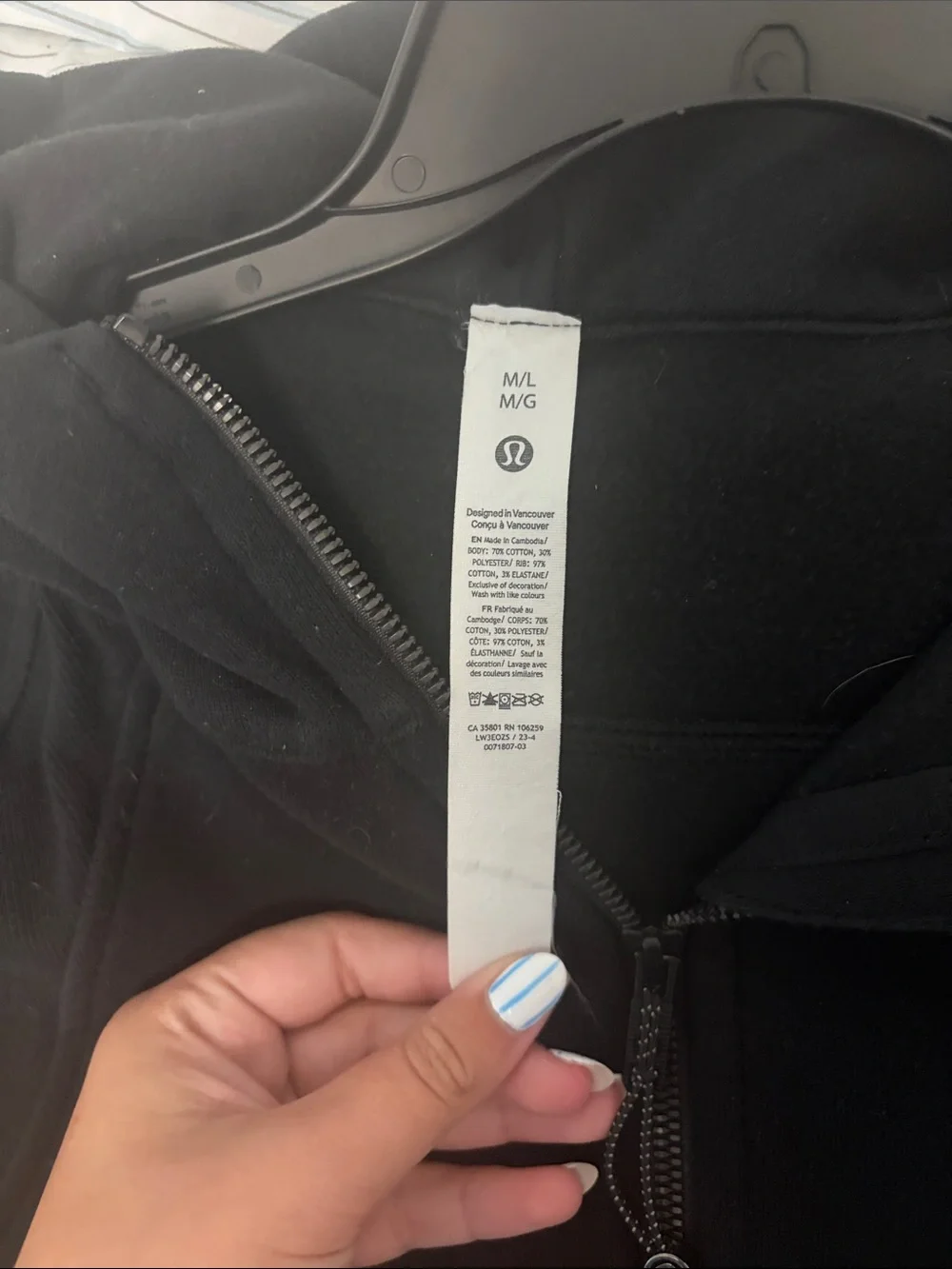 Black Full-Zip Hooded Jacket - lululemon